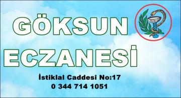 Göksun’da Nöbetçi Eczane-1 Haziran 2021 Salı