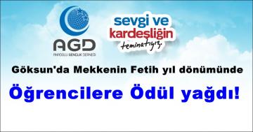 Göksun’da Mekkenin Fetih yıl dönümünde Öğrencilere Ödül yağdı!