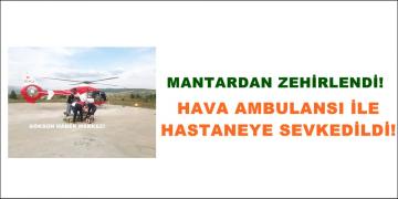 Göksun’da Mantardan Zehirlenen Vatandaş için Hava Ambulansı çağrıldı!