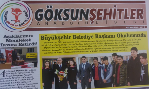 Göksun Şehitler Anadolu Lisesi Okul Gazetesi yayınlandı!