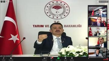 Tarım Bakanı, Tarım ve Orman Müdürleriyle Telekonferansla görüştü!