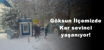 Göksun İlçemizde Kar sevinci yaşanıyor!