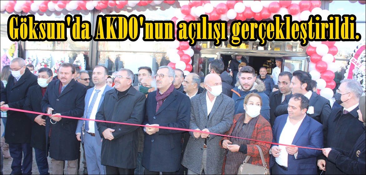 Göksun’da AKDO’nun açılışı gerçekleştirildi.