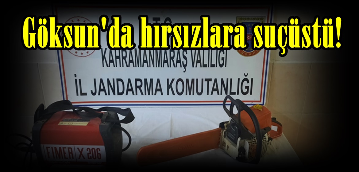 Göksun’da hırsızlara suçüstü!