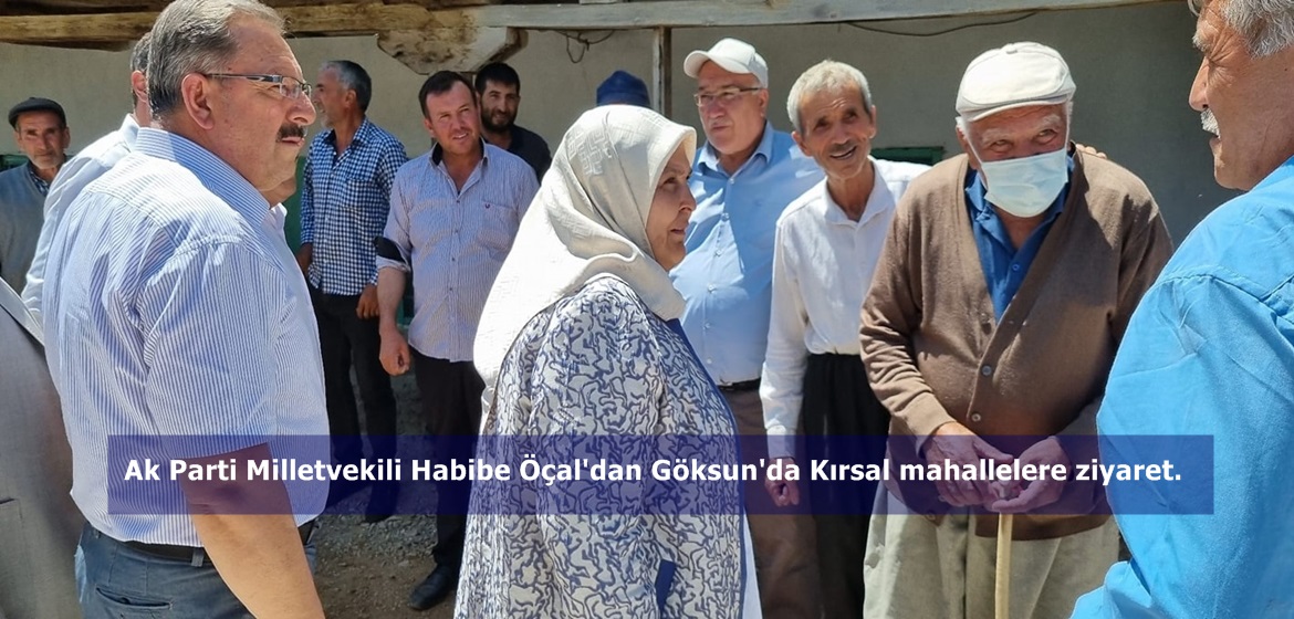Ak Parti Milletvekili Habibe Öçal’dan Göksun’da Kırsal mahallelere ziyaret.