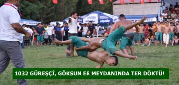 1032 GÜREŞÇİ, GÖKSUN ER MEYDANINDA TER DÖKTÜ!