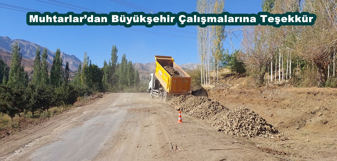 Muhtarlar’dan Büyükşehir Çalışmalarına Teşekkür.