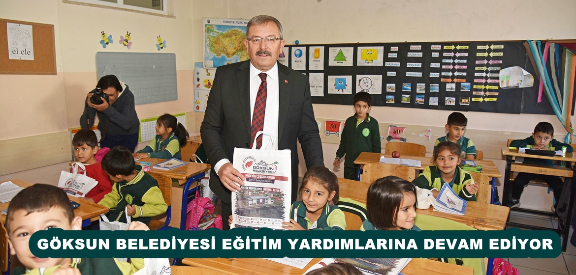 GÖKSUN BELEDİYESİ EĞİTİM YARDIMLARINA DEVAM EDİYOR.