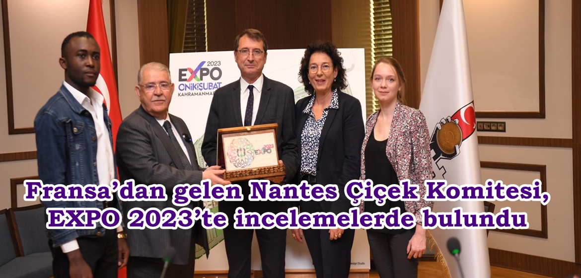 Fransa’dan gelen Nantes Çiçek Komitesi, EXPO 2023’te incelemelerde bulundu.