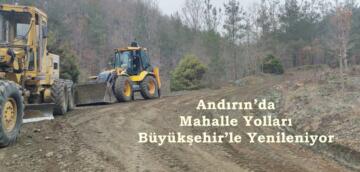 Andırın’da Mahalle Yolları Büyükşehir’le Yenileniyor.