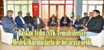 Başkan Aydın, STK Temsilcileri ve Mesleki Kuruluşlarla ile bir araya geldi.