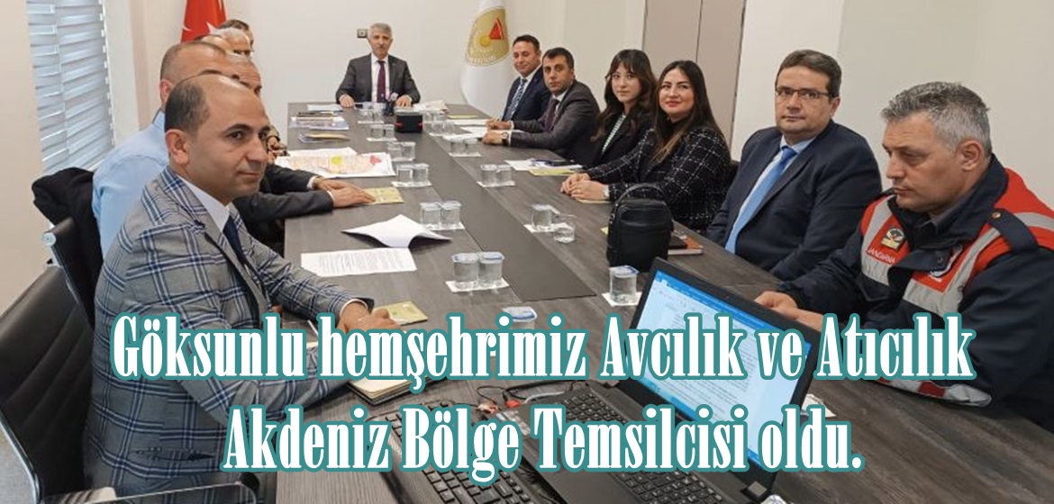 Göksunlu hemşehrimiz Avcılık ve Atıcılık Doğu Akdeniz Bölge Temsilcisi oldu.