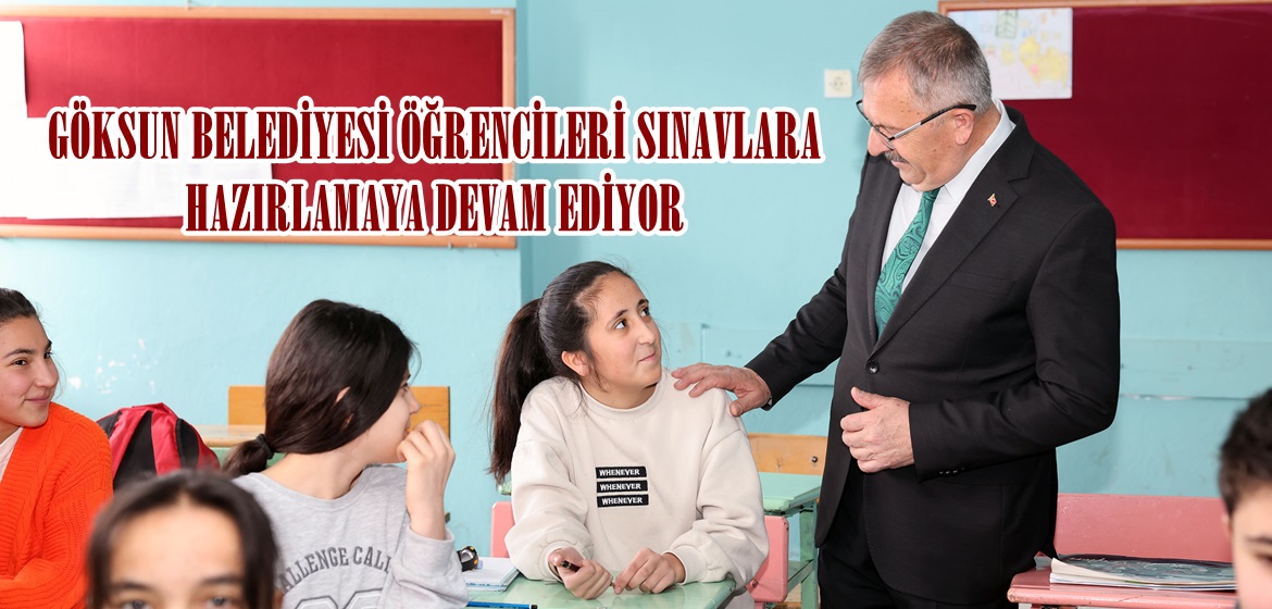 GÖKSUN BELEDİYESİ ÖĞRENCİLERİ SINAVLARA HAZIRLAMAYA DEVAM EDİYOR.