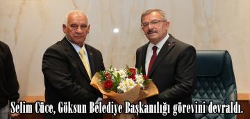 Selim Cüce, Göksun Belediye Başkanılığı görevini devraldı.