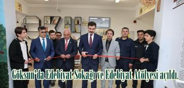 Göksun’da Edebiyat Sokağı ve Edebiyat Atölyesi açıldı.