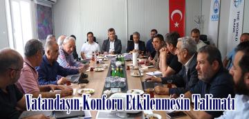 Vatandaşın Konforu Etkilenmesin Talimatı