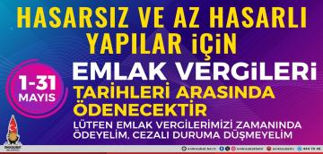 Onikişubat Belediyesi’nden önemli Emlak Vergisi ödemesi hatırlatması.