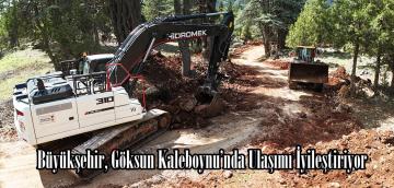 Büyükşehir, Göksun Kaleboynu’nda Ulaşımı İyileştiriyor.