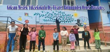 Göksun Meslek Yüksekokulu Dış Ticaret Bölümünden Örnek Davranış.