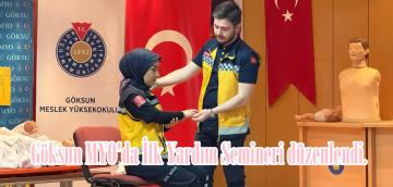 Göksun MYO’da İlk Yardım Semineri düzenlendi.