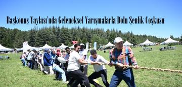 Başkonuş Yaylası’nda Geleneksel Yarışmalarla Dolu Şenlik Coşkusu.