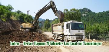 Andırın – Merkez Ulaşımını 20 Kilometre Kısaltacak Yol Tamamlanıyor.