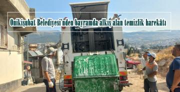 Onikişubat Belediyesi’nden bayramda alkış alan temizlik harekâtı.