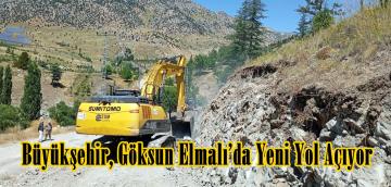 Büyükşehir, Göksun Elmalı’da Yeni Yol Açıyor.