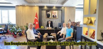 Basın Mensuplarından Göksun Kaymakamı Mustafa Emre Kılıç’a “Hoşgeldiniz” ziyareti.
