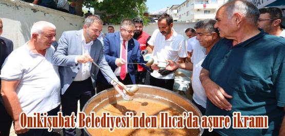 Onikişubat Belediyesi’nden Ilıca’da aşure ikramı.