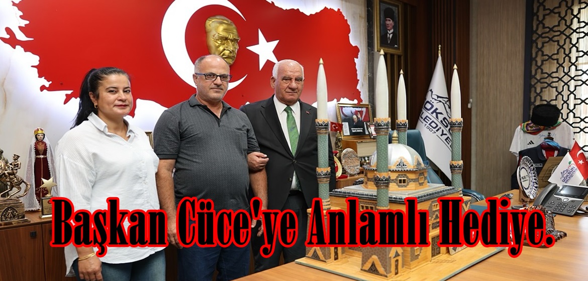Başkan Cüce’ye Anlamlı Hediye.