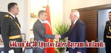 Göksun’da 30 Ağustos Zafer Bayramı kutlandı.