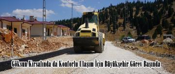 Göksun Kırsalında da Konforlu Ulaşım İçin Büyükşehir Görev Başında.