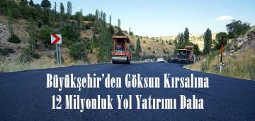 Büyükşehir’den Göksun Kırsalına 12 Milyonluk Yol Yatırımı Daha.