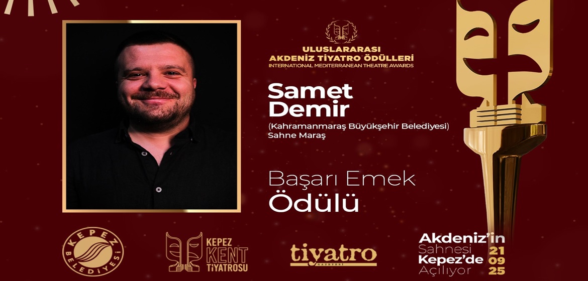 Büyükşehir’in Tiyatro Okulu Sahne Maraş’a Bir Ödül Daha.