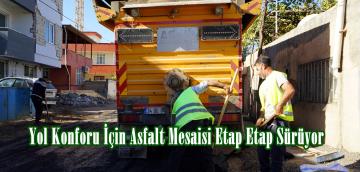 Yol Konforu İçin Asfalt Mesaisi Etap Etap Sürüyor.