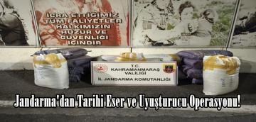 Jandarma’dan Tarihi Eser ve Uyuşturucu Operasyonu!