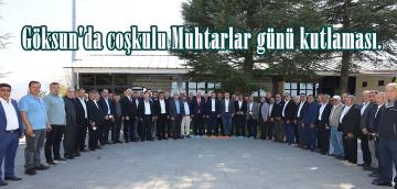 Göksun’da coşkulu Muhtarlar günü kutlaması.