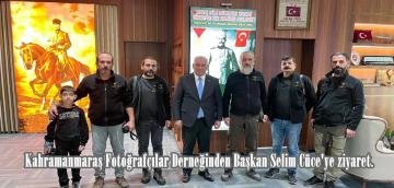 Kahramanmaraş Fotoğrafçılar Derneğinden Başkan Selim Cüce’ye ziyaret.