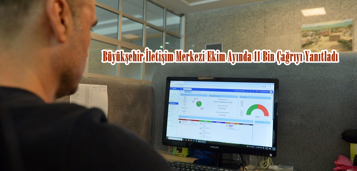 Büyükşehir İletişim Merkezi Ekim Ayında 11 Bin Çağrıyı Yanıtladı.