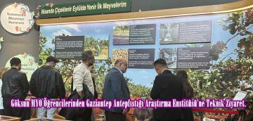 Göksun MYO Öğrencilerinden Gaziantep Antepfıstığı Araştırma Enstitüsü’ne Teknik Ziyaret.
