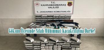 Göksun İlçesinde Silah Mühimmat Kaçakçılığına Darbe!