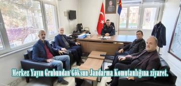 Merkez Yayın Grubundan Göksun Jandarma Komutanlığına ziyaret.