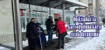 Onikişubat’ta kar soğuğuna karşı sıcak dayanışma.