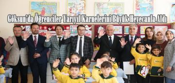 Göksun’da Öğrenciler Yarıyıl Karnelerini Büyük Heyecanla Aldı.