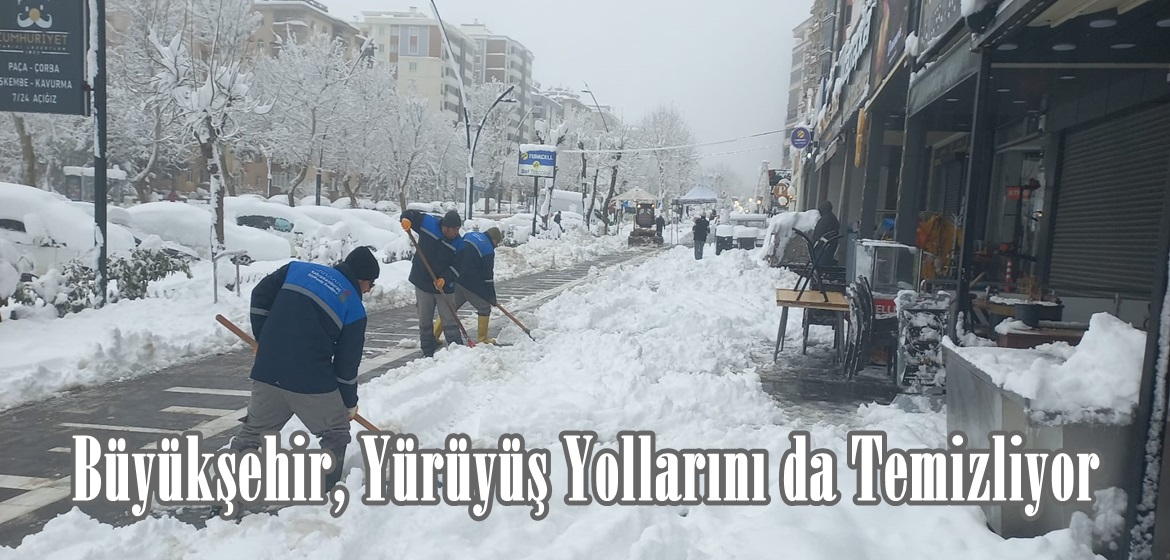 Büyükşehir, Yürüyüş Yollarını da Temizliyor.