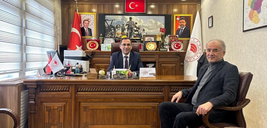 GÖKSUN HABER MERKEZİNDEN GÜMÜŞHANE İL TARIM VE ORMAN MÜDÜRÜNE ZİYARET.