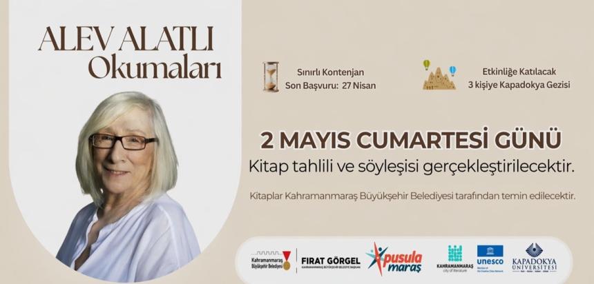 Pusula Maraş’ın Ödüllü “Alev Alatlı Okumaları” Programına Başvurular Başladı.