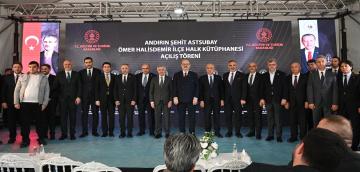 Andırın Şehit Astsubay Ömer Halisdemir İlçe Halk Kütüphanesi Hizmete Açıldı.