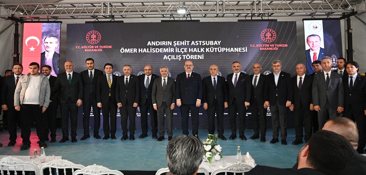 Andırın Şehit Astsubay Ömer Halisdemir İlçe Halk Kütüphanesi Hizmete Açıldı.